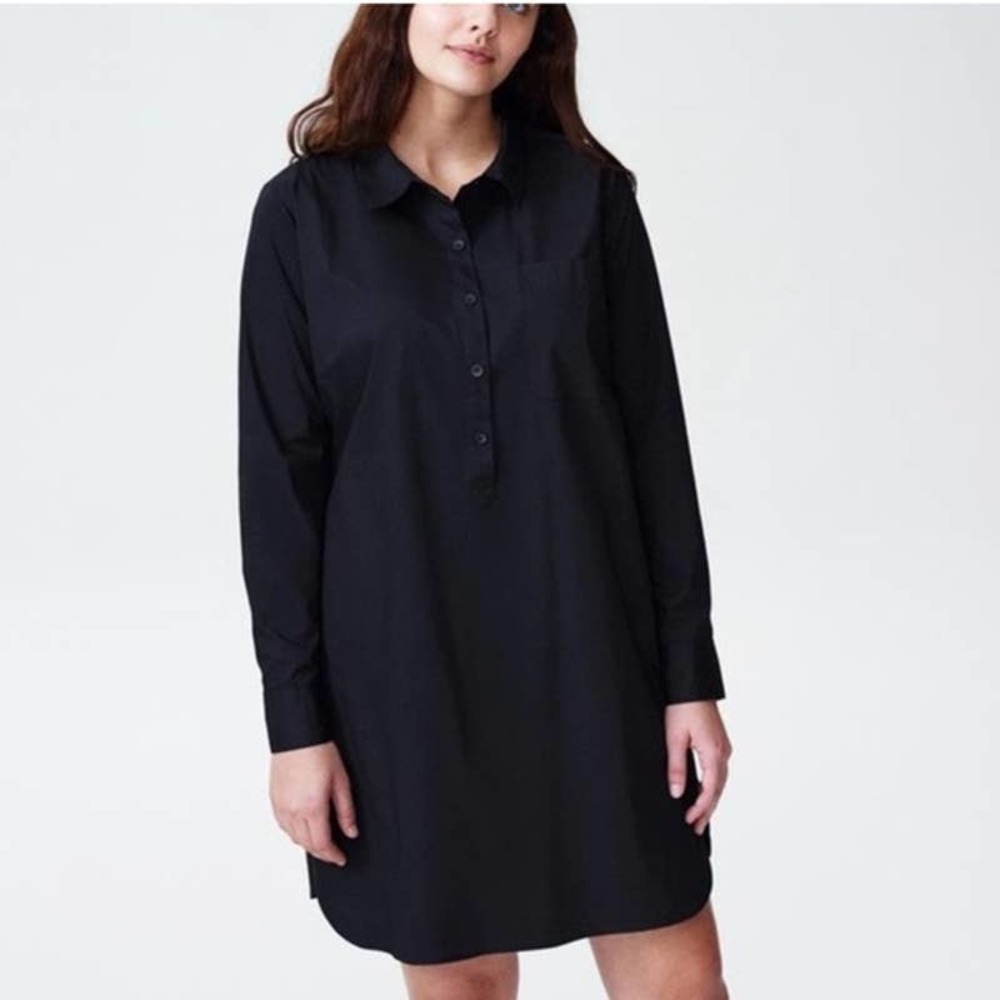 Universal Standard Black Shirt Dress US Size L (22-24)